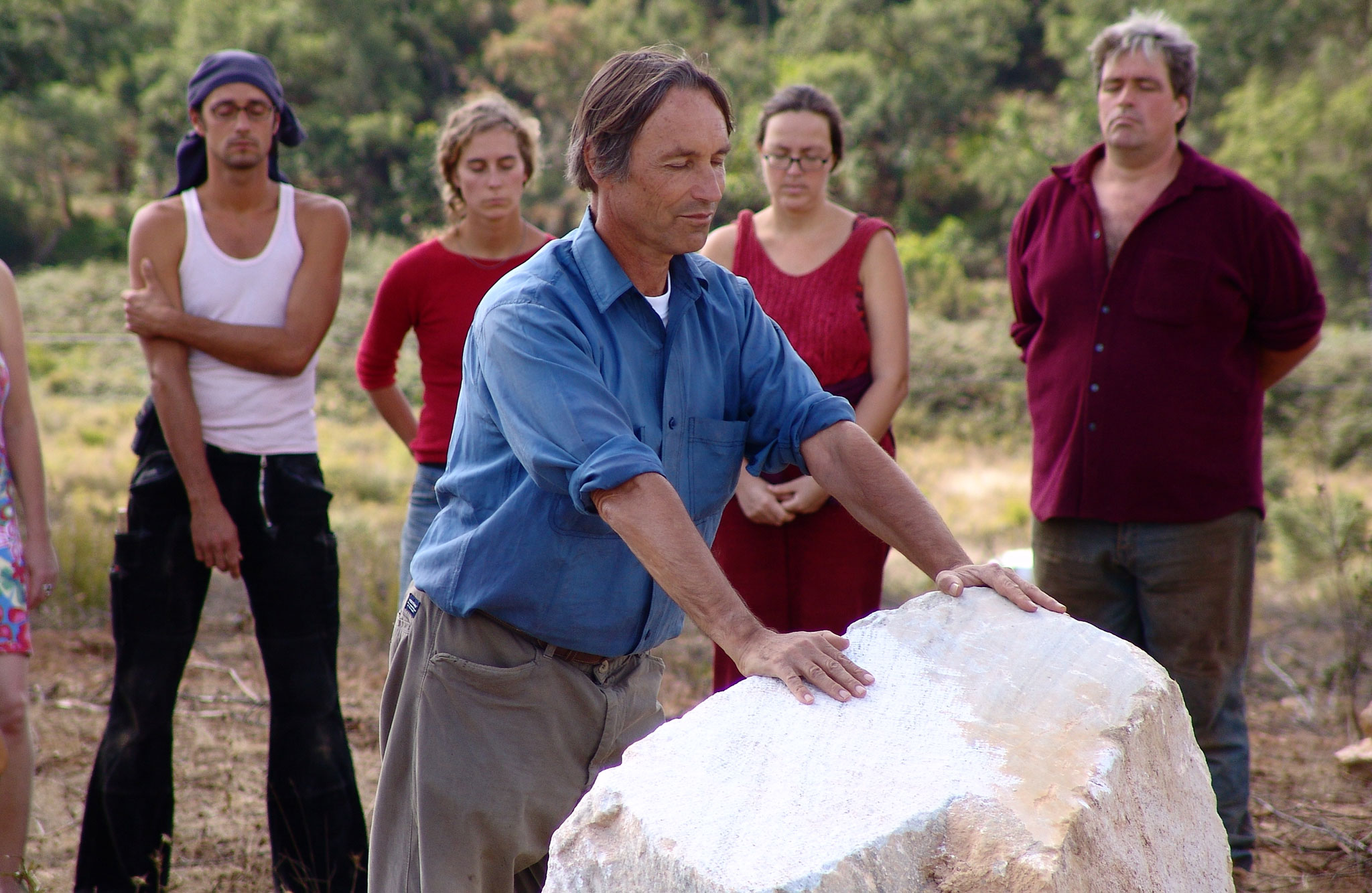 Marco Pogacnik, Geomancer and Cooperation Partner for the Construction of the Stone Circle